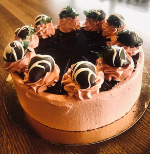 Chocolate Strawberry Cheesecake |9" whole cake