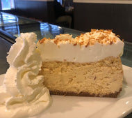 Coconut Cream Pie Cheesecake  - slice